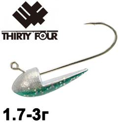 Thirty34Four Glitter Head Green