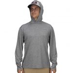 Футболка Simms Bugstopper Hoody, Steel Heather, M