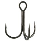 Крючок тройной BKK с опушкой Feathered Spear 21-SS (A-ET-6167) #1 (3шт) Red-Black