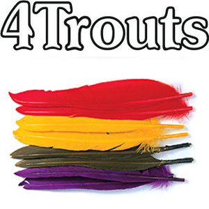 4Trouts Перо индюка маховое