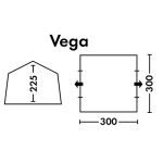 Кемпинговый шатер FHM Vega Синий/Серый