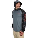 Термофутболка Simms SolarVent Hoody, Woodland Camo Storm, M
