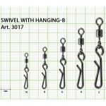 Вертлюжок с быстросъёмной застежкой Fish Season Hanging-B, №6 (14 кг), (упак. 7 шт)