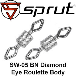 Sprut SW-05 BN Diamond Eye Roulette Body Rolling Swivel