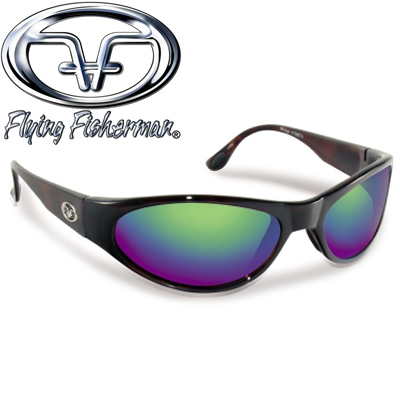 Flying Fisherman 7395TA Mirage Dark Tortoise, Amber/Green Mirror