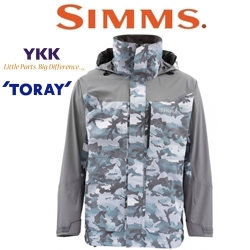 Simms Challenger Jacket '20, Hex Flo Camo Grey Blue