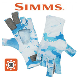 Simms SolarFlex SunGlove Cloud Camo Blue