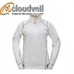 Cloudveil Run Don't Walk Half Zip Pearl