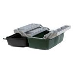 Ящик Nautilus 136 Tackle Box 4-tray Green-Grey