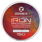 Монофильная леска Zemex Iron 150m brown - d 0.331 mm, 10.8 kg