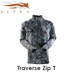 Sitka Traverse Zip T Optifade Forest