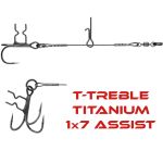 Ассист из титана Vido Craft 1х7 с тройником T-Treble, размер 9 см VD-7TTiJE-09