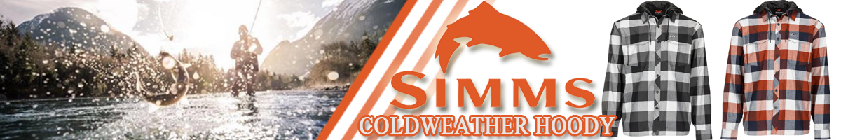 Simms Coldweather Hoody, Rusty Red Buffalo Plaid