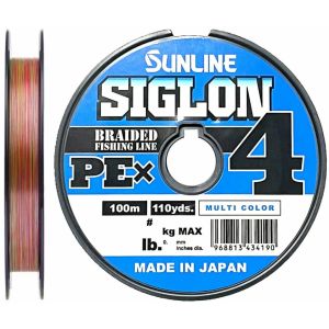 Плетенный шнур Sunline Siglon PEx4 100m #1.2 0.187mm 20lb 9.2kg