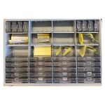 Пласткивая коробка для хранения с базовым набором крючков BKK OCD Tackle System A2-Starter Kit