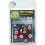 Джиг крашеный Шар 28 гр, цв. 04-черный, кр-к VD-071 GCB-071S-28-04 10 шт