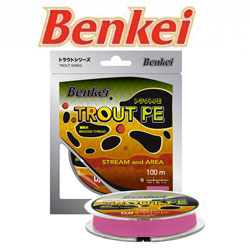 Benkei Trout PE розовый fluo 100m