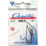 Крючок Gamakatsu Worm 36 (SPR) (Black) №01