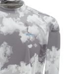 Футболка Simms Solarflex Crewneck Grey Cloud Camo размер XXL