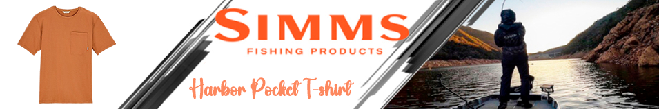 Simms Harbor Pocket T-shirt, Stonefly