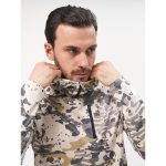Футболка с длинным рукавом, капюшоном и карманом Extreme Fishing Addiction UPF 50+ цвет Dune Camo размер L