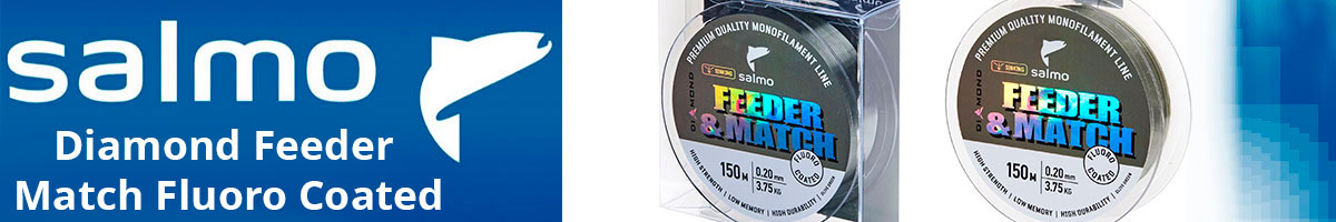 Salmo Diamond Feeder & Match Fluoro Coated Olive Green 150m