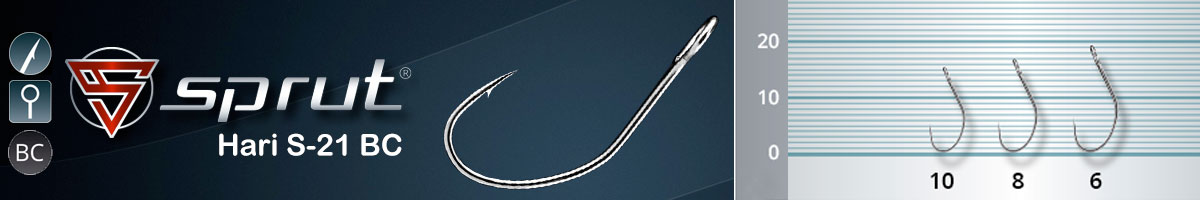 Sprut Hari S-21 BC (Single Bait Hook)