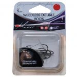 Крючок двойник незацепляйка Koi Weedless Double Hook, размер 1/0 (INT), цвет BN, (5 шт.)