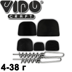 Vido Craft Набор крашеных грузов "ПУЛЯ" Чёрный