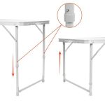 Стол складной Nisus 120x60 (Сталь) без чехла (T-N-21407-S)