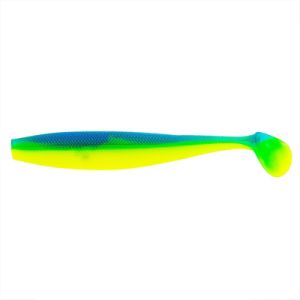 Силиконовая приманка Helios Trofey 5.5"/14см Blue Lime 4шт. (HS-25-040)
