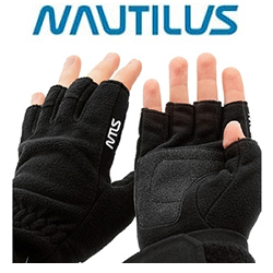 NTLS Fleece Gloves Windproof Dark Blue без пальцев