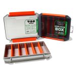 Коробка для приманок Vido Craft VD-2030 Open Door Box Orange Polarized Black, размер 20.5х15.5х3.5 см