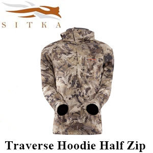 Sitka Traverse Hoodie Half Zip Waterfowl