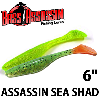 Bass Assassin Sea Shad 6"