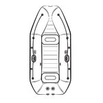 Лодка ПВХ надувная HDX Iridium 300 AM, цвет серый