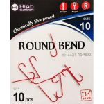 Крючок Koi Round Bend, размер 16 (INT), цвет RED (10 шт.)