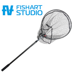FishArt Подсачек форелевый телескопический сетка силикон