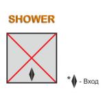 Основная дуга быстросборного каркаса SHOWER