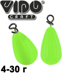 Vido Craft Груз Крашеный "Колокол" с быстросъемной застежкой цвет Зеленый