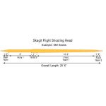 Шнур нахлыстовый Rio Skagit Shooting Head 550gr цв. Yellow