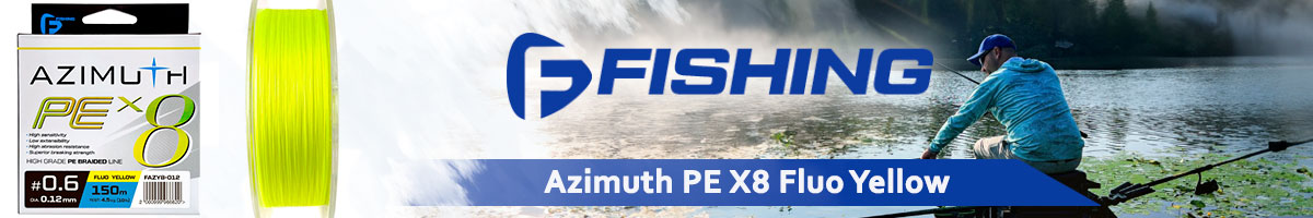 F-Fishing Azimuth PE X8 Fluo Yellow 150m