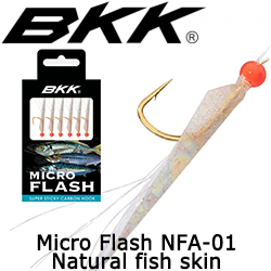 BKK Micro Flash NFA-01 (Natural fish skin + Red resin) Оснастка сабик