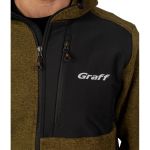 Кофта флисовая Graff (233-P-BL-13) коричневая р. L