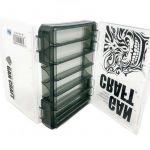 Коробка для снастей Gan Craft Face Logo Reversible Box 205x145x40mm #Clear