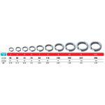 Кольцо заводное Owner Split Ring Hyper Wide steel №9 6шт