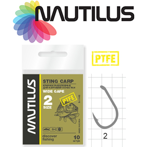 Nautilus Sting Carp Wide gape S-1143PTFE