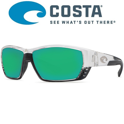 Costa Tuna Alley 580P Crystal/Green Mirror