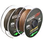 Плетеный шоклидер Korda Hybrid Stiff, Weedy green, 20lb - 15m KHY5