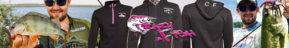 Crazy Fish Cotton Black